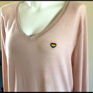 Spiritual Gangster Rainbow Heart Yoga Tee